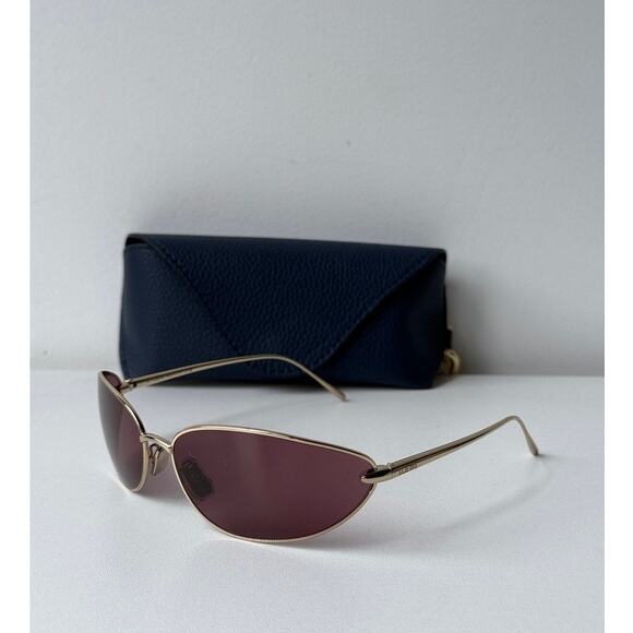 NEW Loewe LW40164U Mask Wrap Sunglasses in Gold Purple main image 5